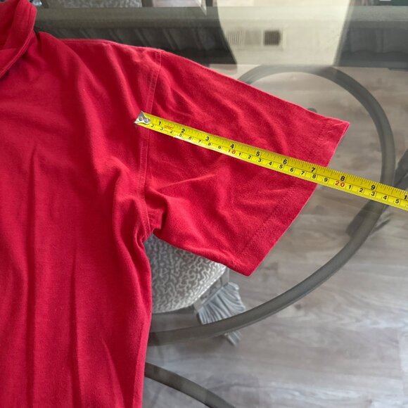 True Classic Red Polo Shirt X-Large Premium Cotton Polyester Blend Short Sleeve - Picture 6 of 7